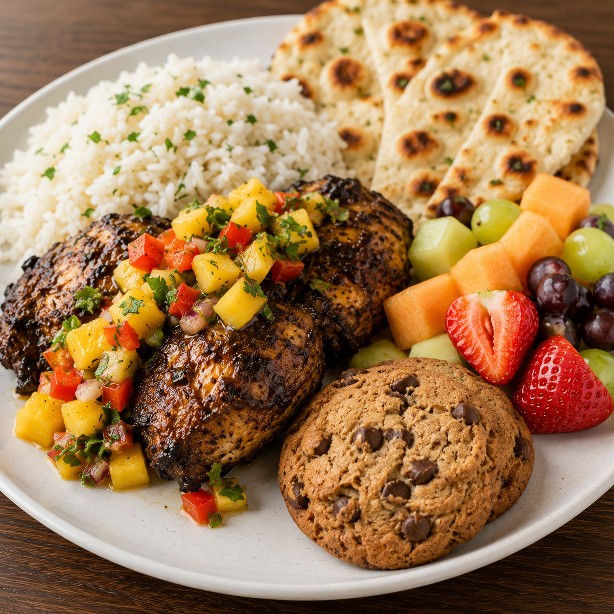 Thursday July 23rd, 2026 - Jerk Chicken with Pineapple Mango Salsa