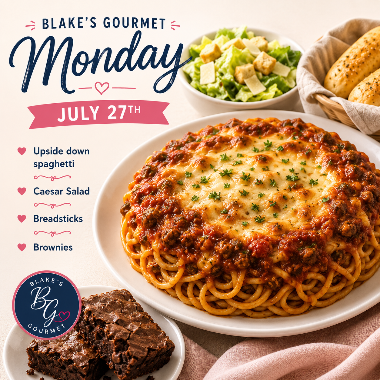 Monday July 27th, 2026 - Upside Down Spaghetti