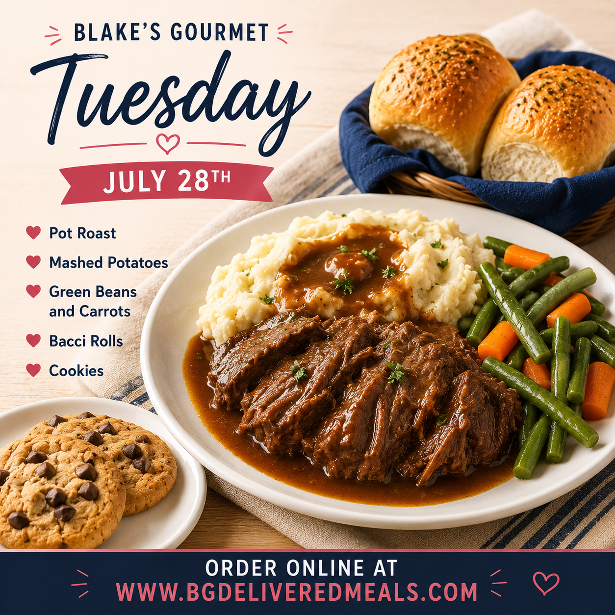Tuesday July 28th, 2026 - Pot Roast